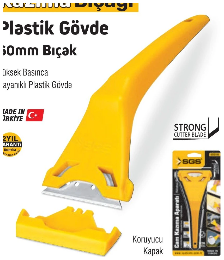 Kazıma Bıçağı - Plastik Gövde 60mm