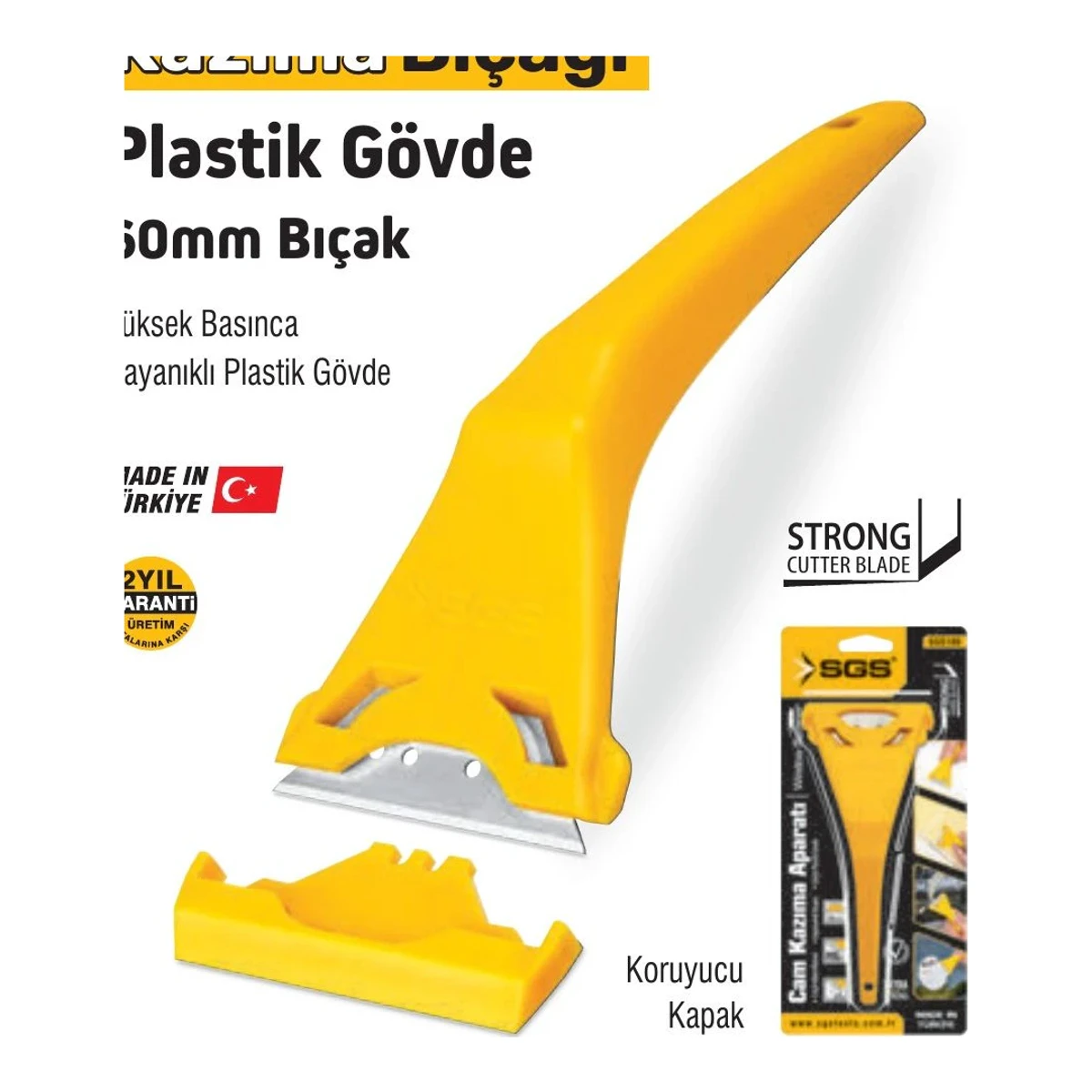 Kazıma Bıçağı - Plastik Gövde 60mm
