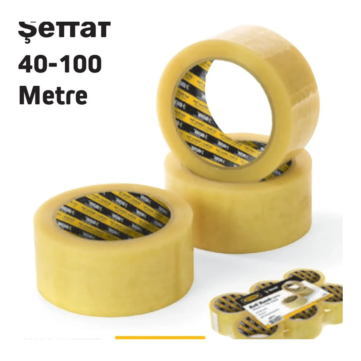 Koli Bandı Akrilik Şeffaf 45mm x 100 Metre