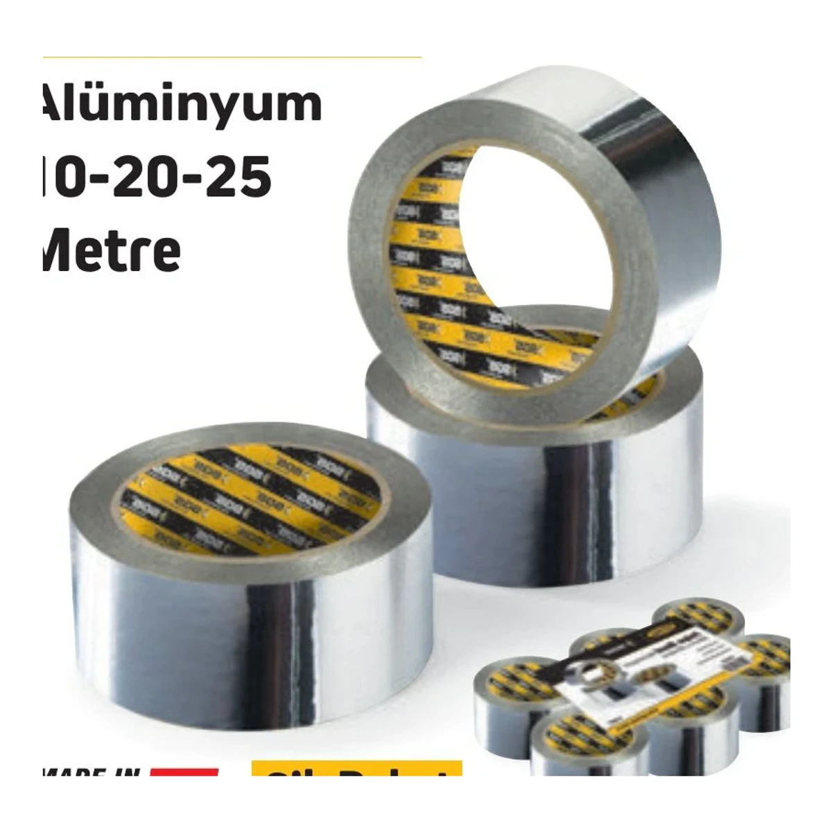 Folyo Bant Alüminyum 44mm/10metre - 6'lı Paket