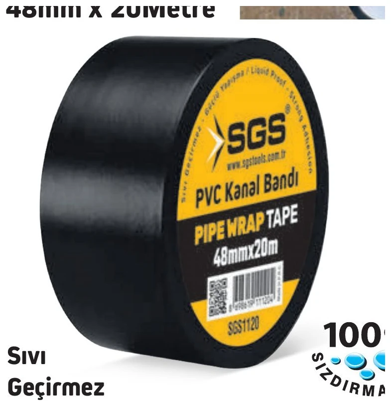 PVC Kanal Bandı 48mm x 20 Metre