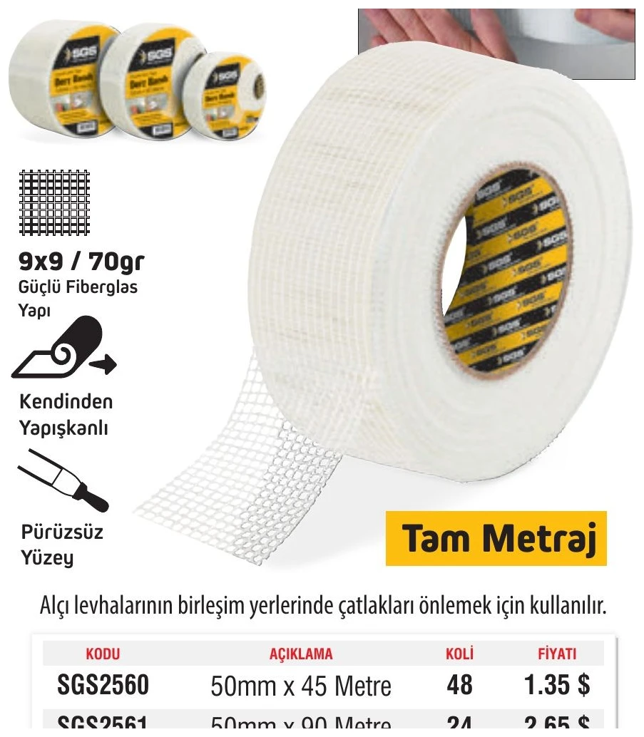 Kaydırmaz Bant 25mm/5 Metre