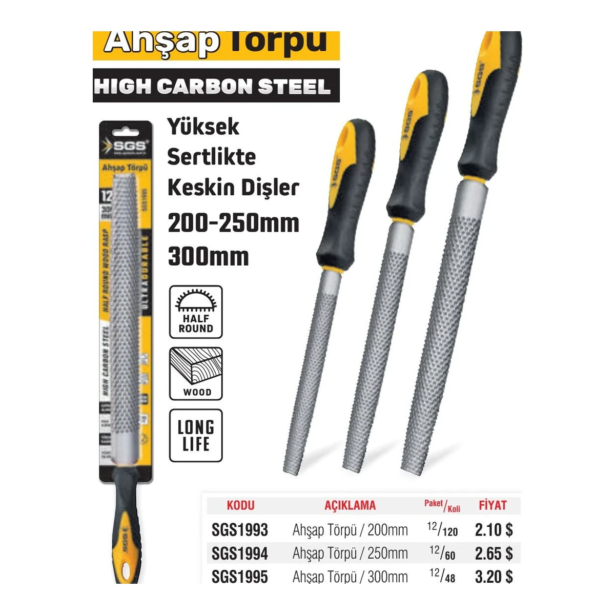 Ahşap Törpü / 200mm