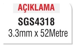 Tırpan Misinası Üçgen Triangle Type 3.3mm x 52Metre
