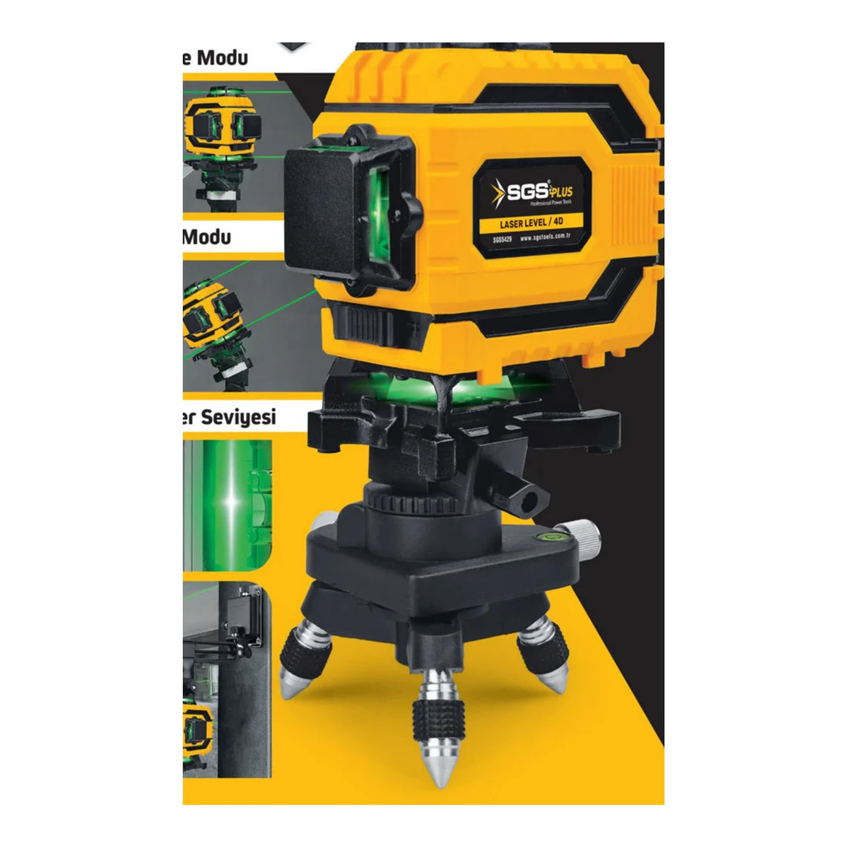 4D Laser Level / 4D Yeşil Lazer Seviyesi