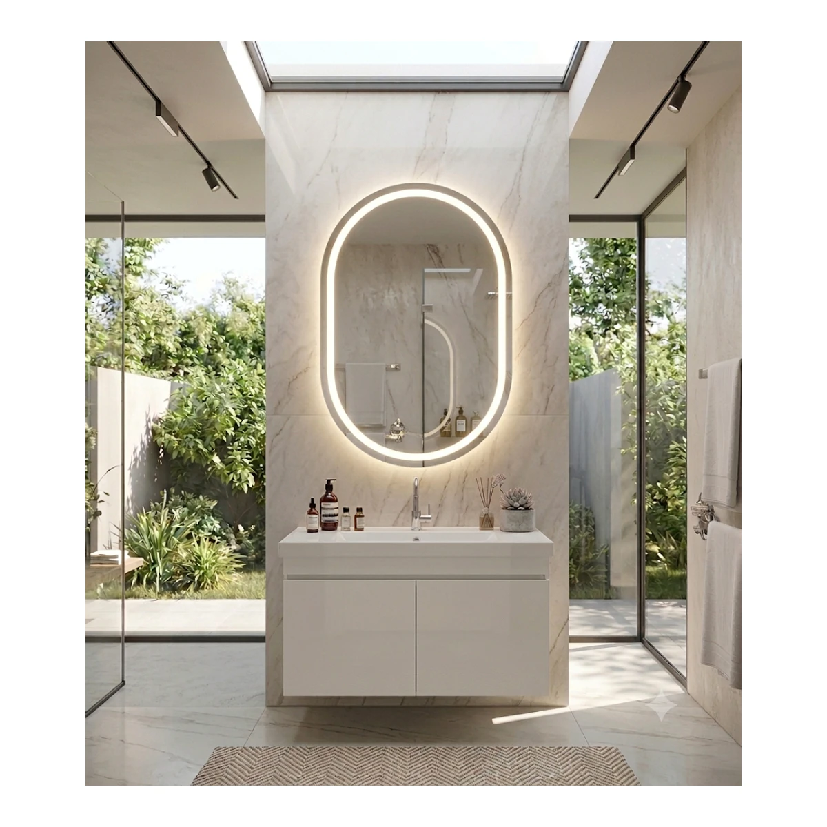 KAREN HAZE LED Ayna 60x80 cm