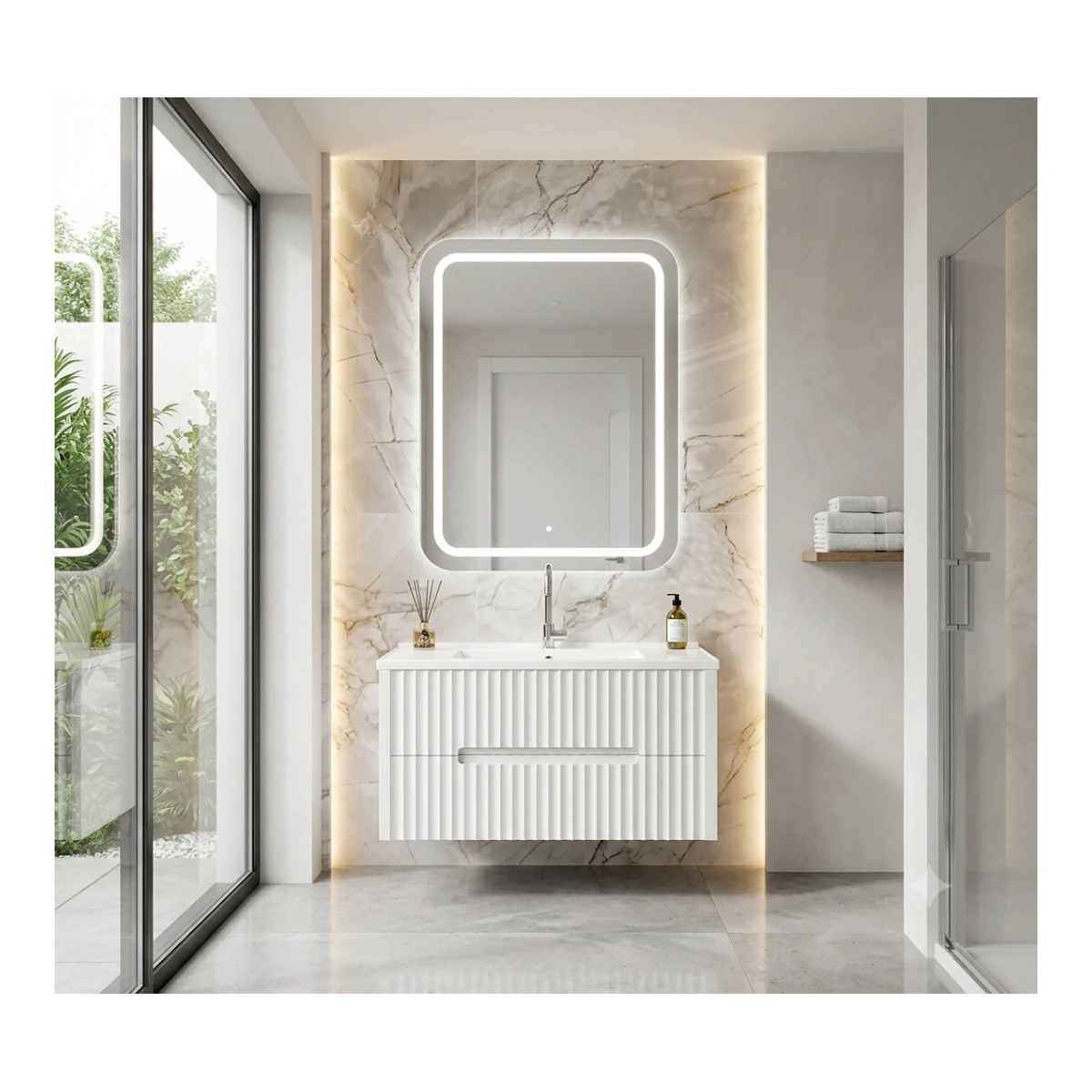 KAREN SİLVA LED Ayna 60x80 cm