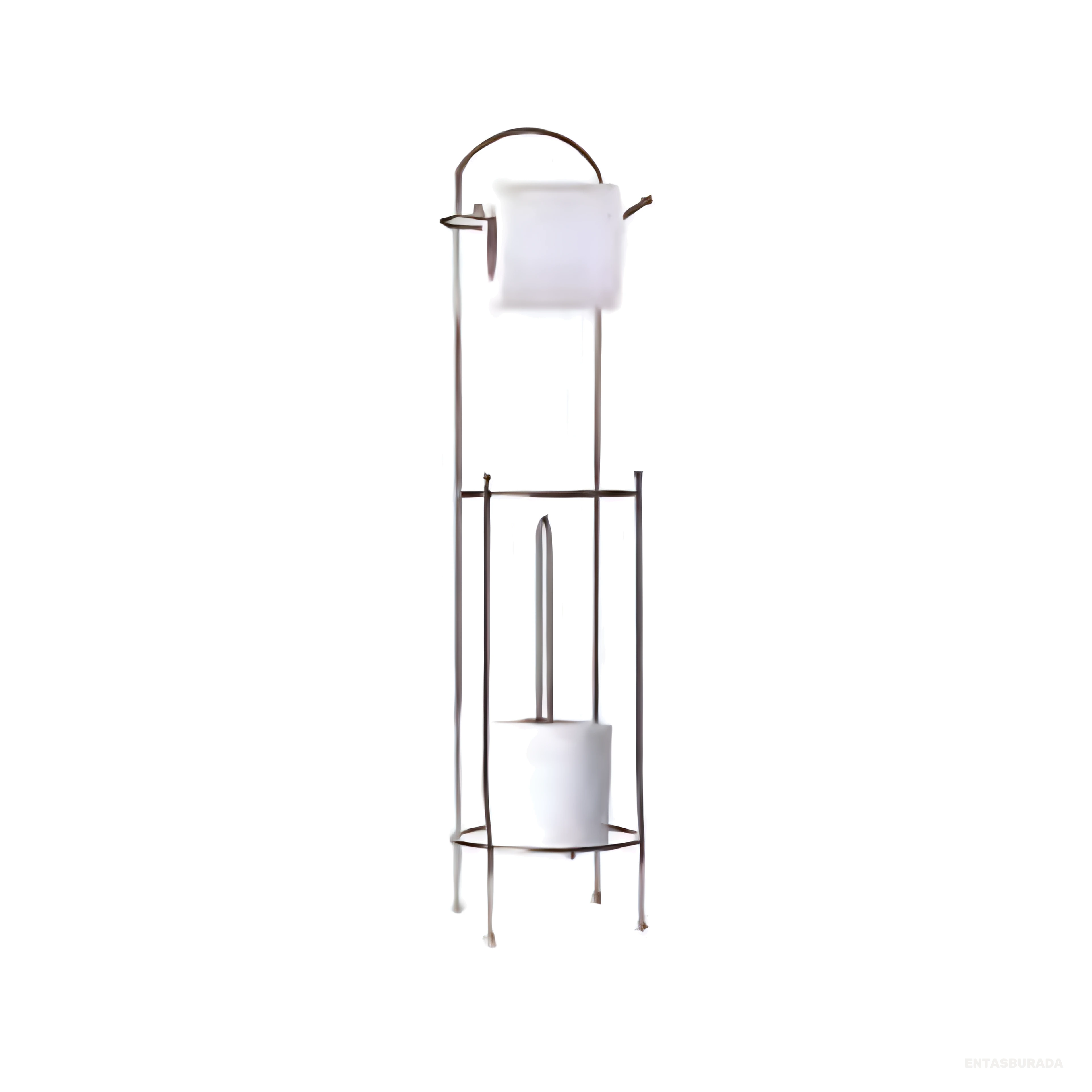 AYAKLI YEDEKLİ KAĞITLI 17X65X15 cm - BEYAZ TERMO PLASTİK KAPLAMA - FLB5030