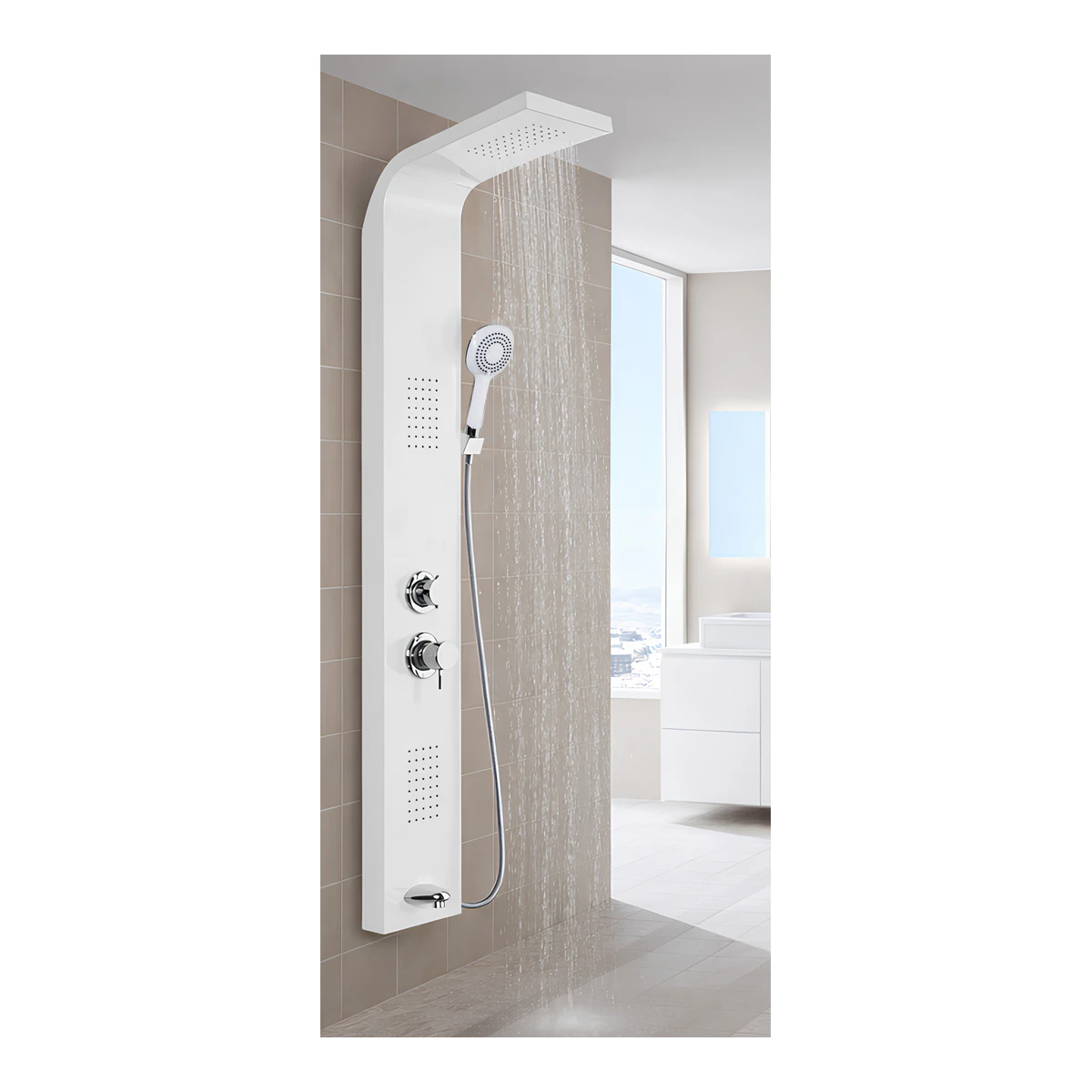 KUĞU PANEL BEYAZ ROBOT DUŞ SİSTEMİ