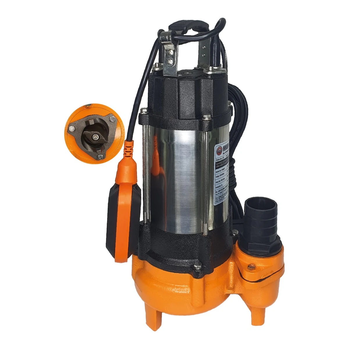 Drenaj Logar Atık Dalgıç Su Pompası Motoru Bıçaklı V550df