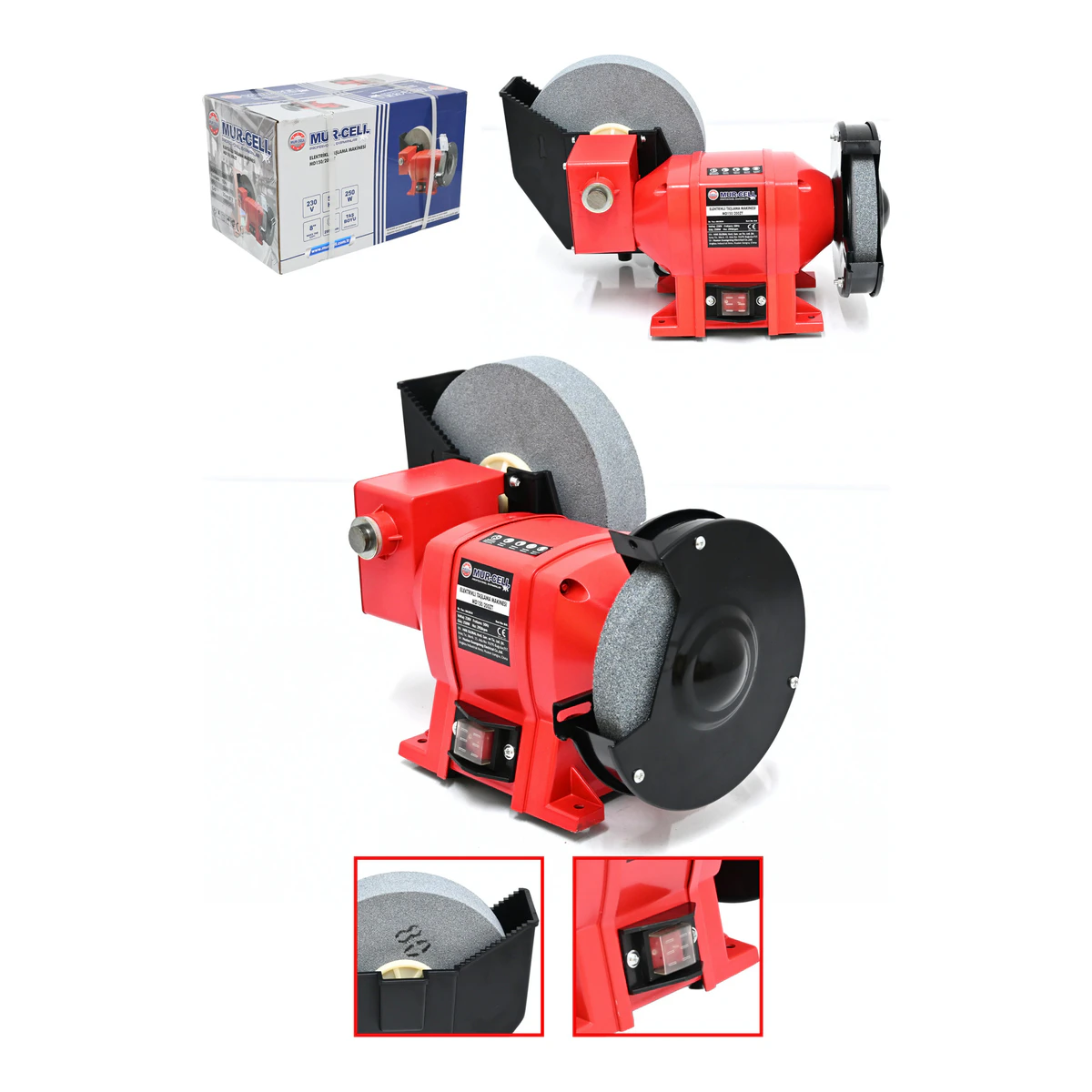 Md150-200zt Elektrikli Taşlama Makinesi 250w Çarkmotoruzımpara 2950rpm Balta Bıçak Bileme