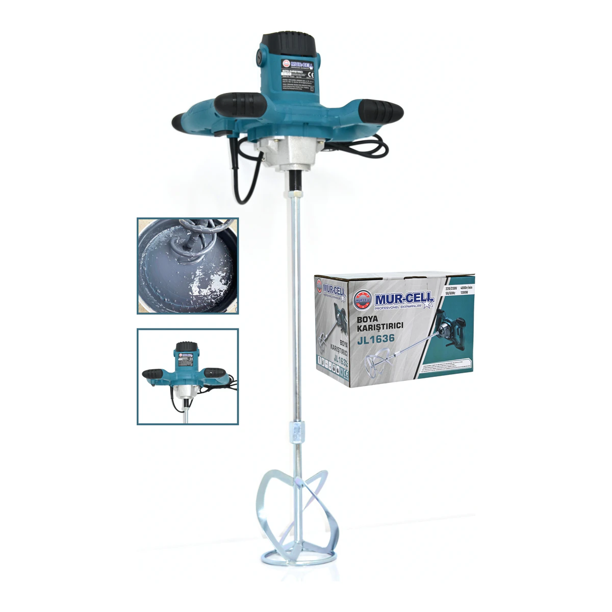 Jl1636 Boya Karıştırıcı Alçı Karıştırıcı 1300 Watt