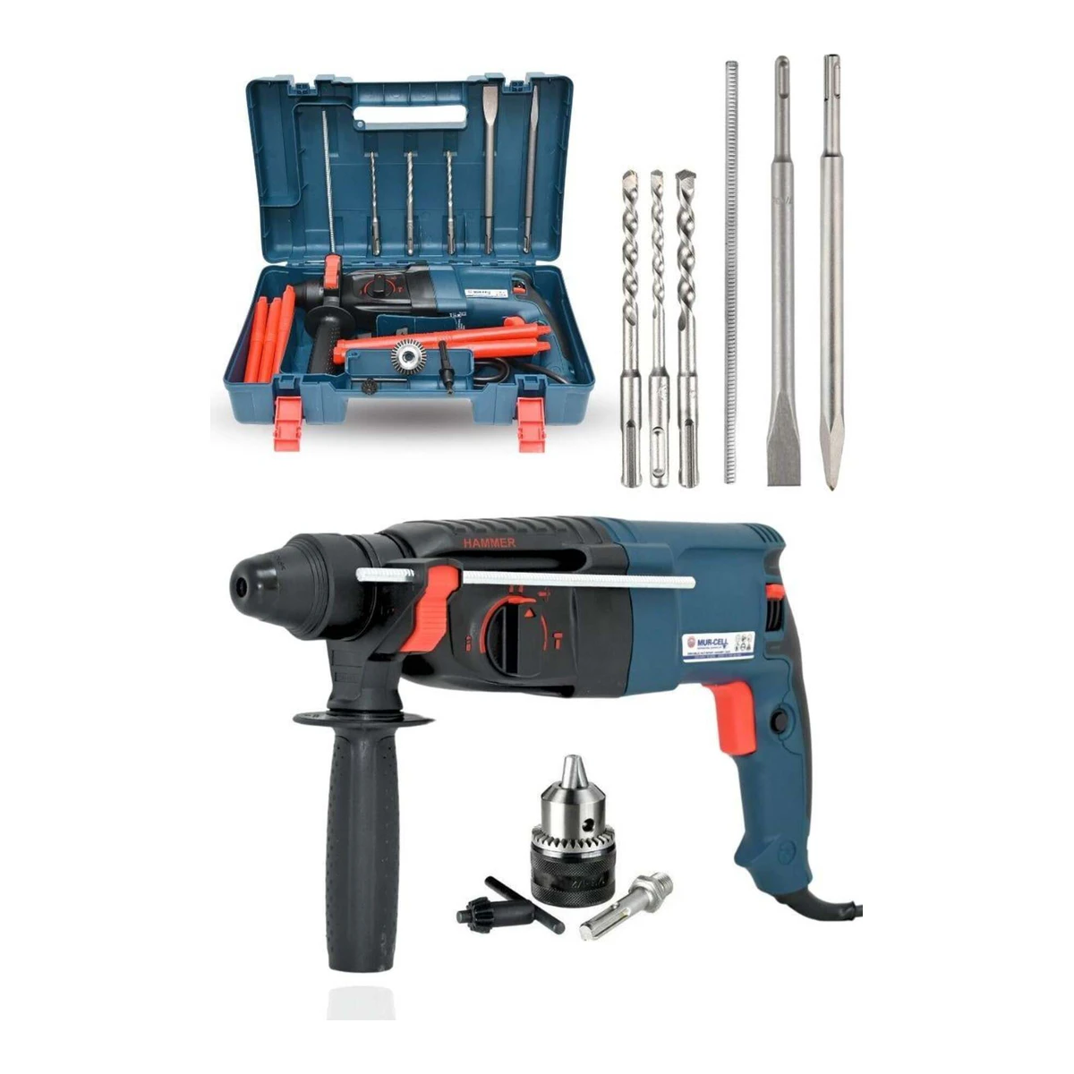 Mur-hlt004 800w Metal Şanzıman Darbeli Matkap Kırıcı Delici Hilti 2-26mm