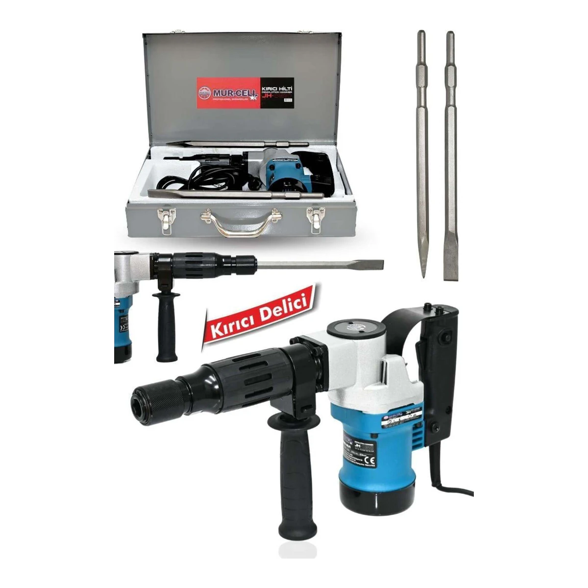 Jh-0810 800w 38mm Profesyonel Pnömatik Kırıcı Delici Büyük Hilti