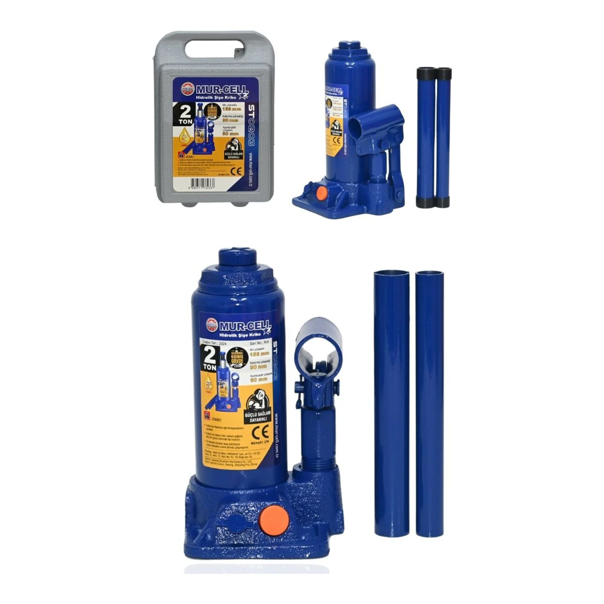 2 Ton Sızdırmaz Gövde Hidrolik Şişe Kriko Çantalı Araç Krikosu St0203çnta