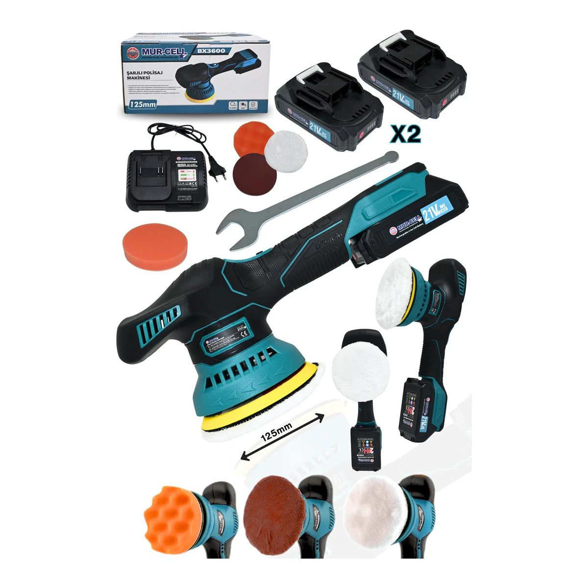 BX3600 Şarjlı Polisaj Makinesi